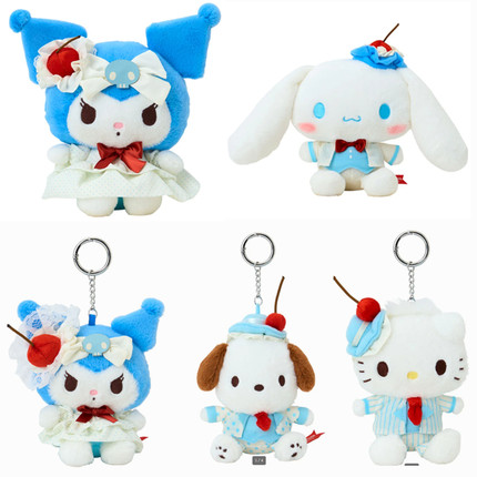 7-8月预售定金日本三丽鸥蓝色樱桃Kitty 库洛米毛绒挂件Nakajima