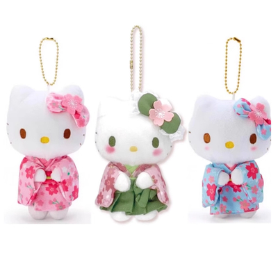 国内现货 日本三丽鸥NAKAJIMA樱花抹茶和服 娃娃挂件Kitty美乐蒂