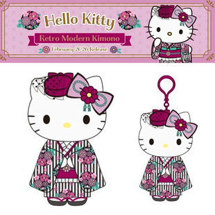 复古樱花和服毛绒挂件 2月预售定金 Kitty 三丽鸥 娃娃 美版