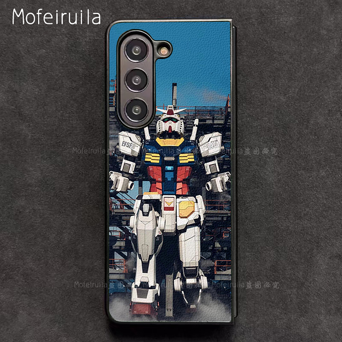 元祖高达GUNDAM三星zfold7手机壳华为MateX6适用 荣耀Magic V5折叠屏小米MIX Fold4皮革vivo x fold5保护套