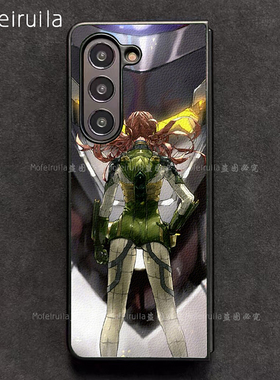 EVA真希波8号机明日香三星zfold6手机壳华为MateX6适用荣耀Magic V3折叠屏小米MIX Fold4皮革w24保护套w25