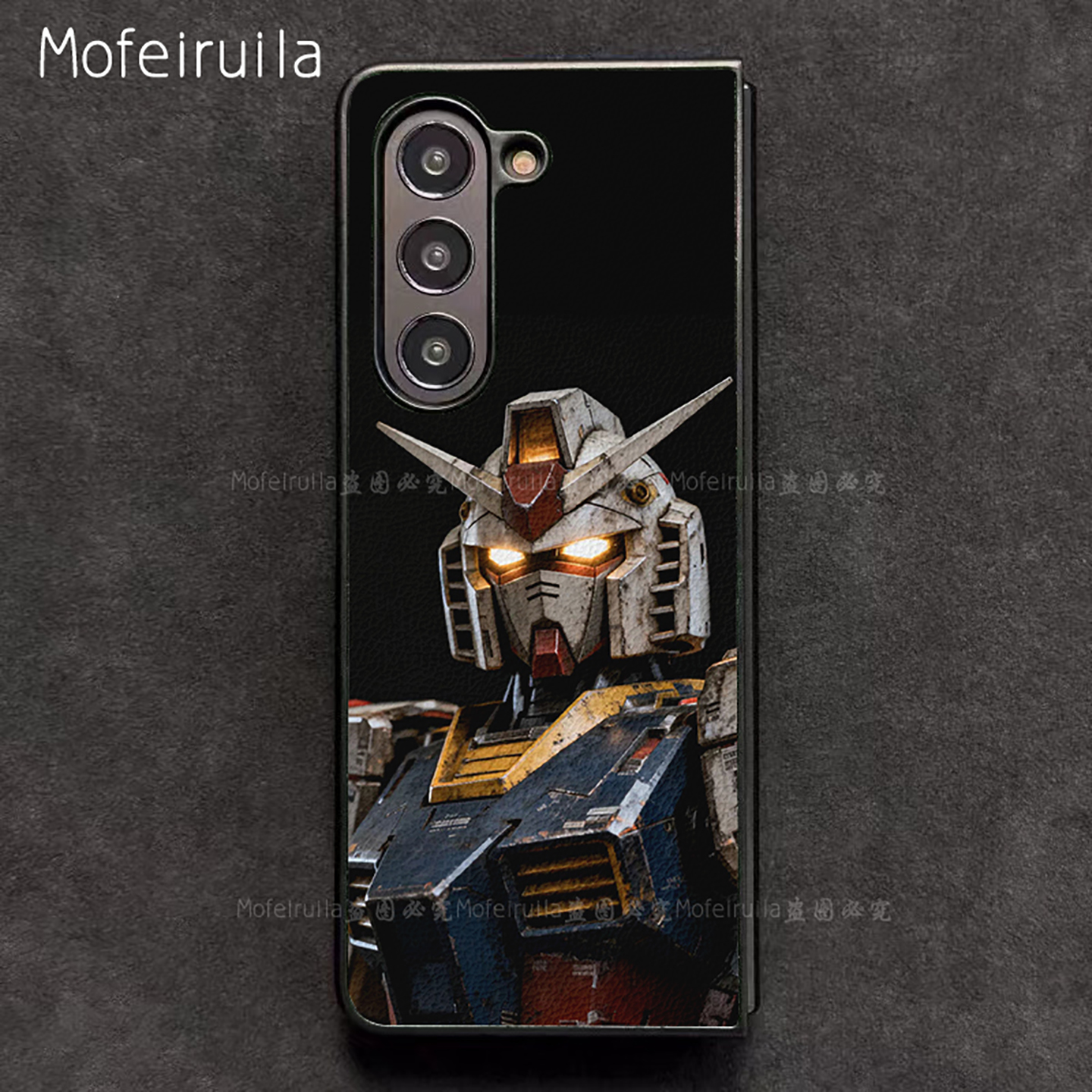 元祖高达GUNDAM三星zfold7手机壳华为MateX6适用 荣耀Magic V5折叠屏小米MIX Fold4皮革vivo x fold5保护套