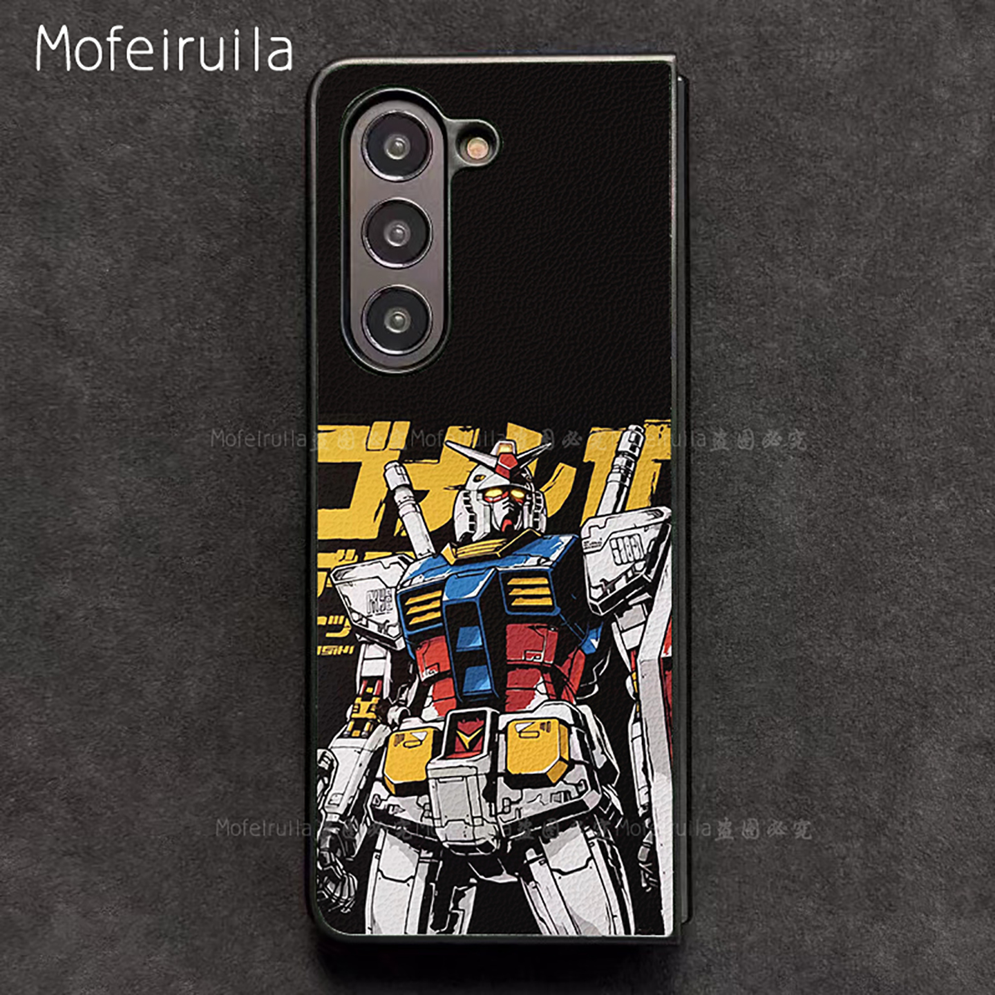 RX-78元祖高达GUNDAM三星zfold7手机壳华为MateX6适用 荣耀Magic V5折叠屏小米MIX Fold4皮革vivo保护套oppo