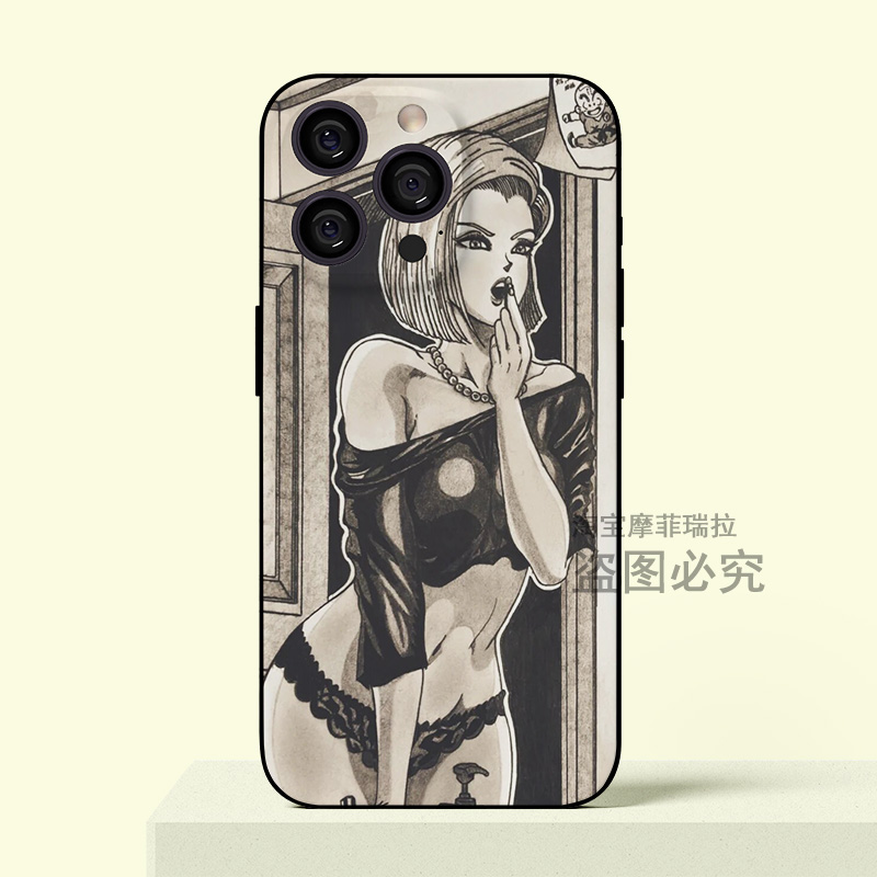 七龙珠人造人18号拉姿丽iPhone17Pro苹果16promax手机壳15适用华为pura70荣耀200小米15红米k80 VIVO一加ACE5