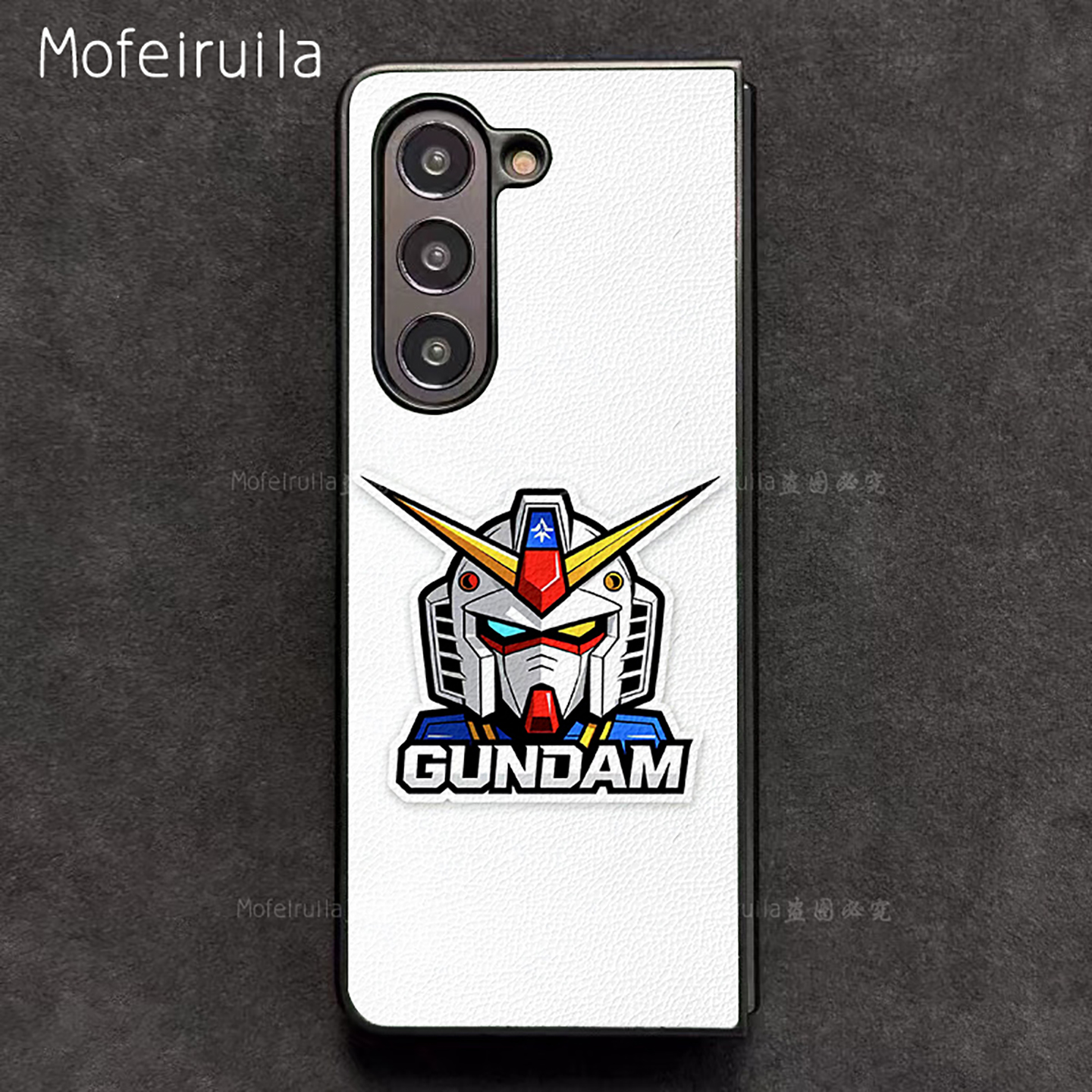 头像高达GUNDAM三星zfold7手机壳华为MateX6适用 荣耀Magic V5折叠屏小米MIX Fold4皮革vivo x fold5保护套