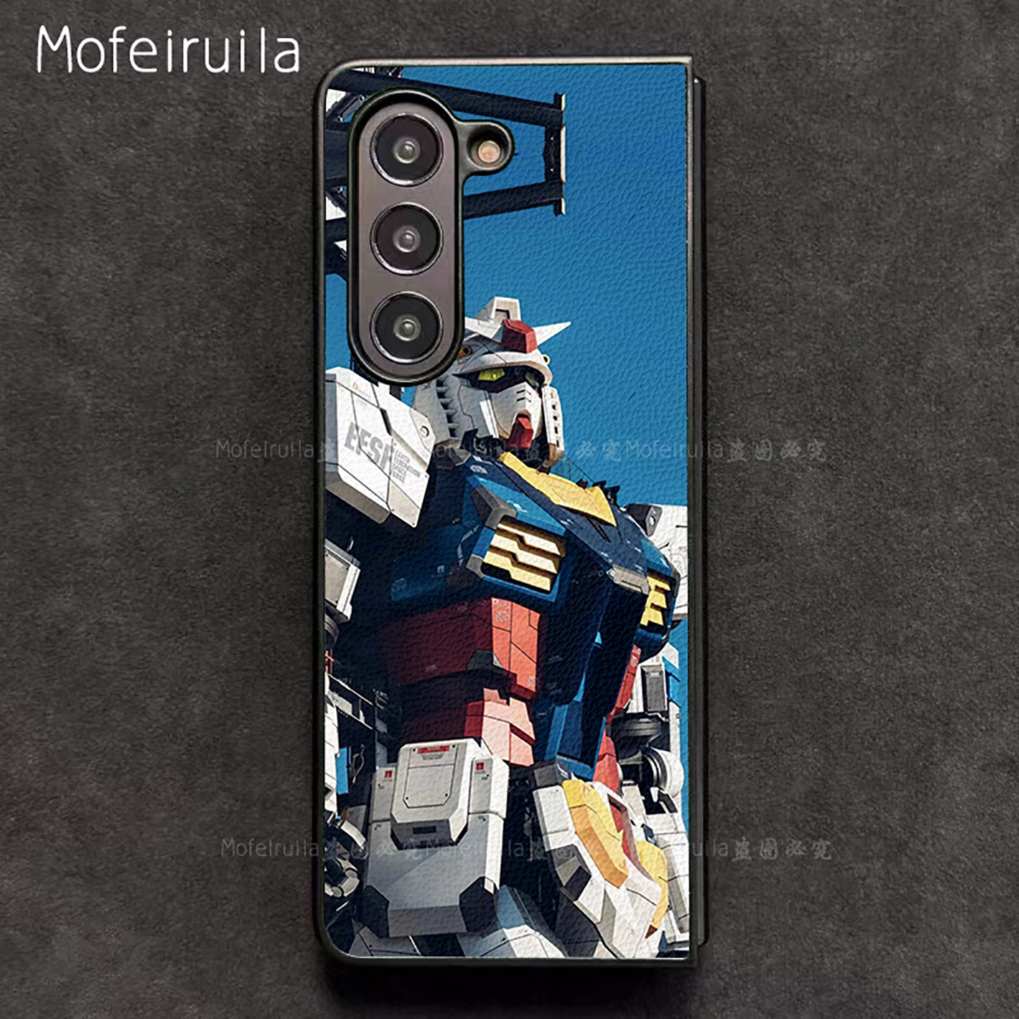 元祖高达GUNDAM三星zfold7手机壳华为MateX6适用 荣耀Magic V5折叠屏小米MIX Fold4皮革vivo x fold5保护套