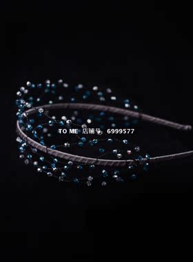 精致灰色时尚水晶树枝头箍百搭