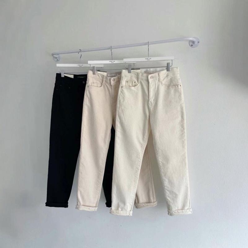 韩国代购加绒锥形裤弹力男友裤子