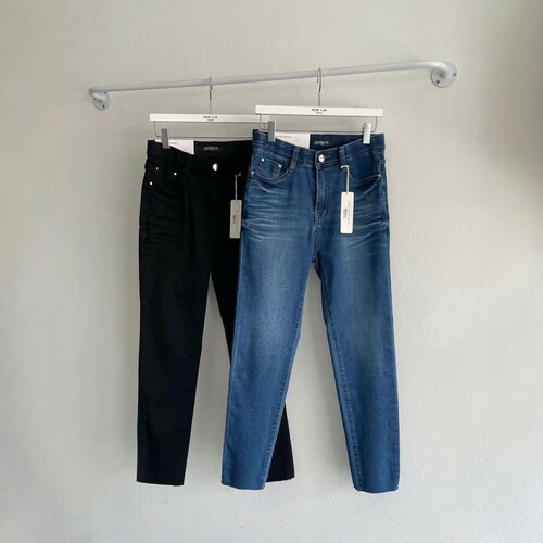 韩国代购夏季高弹力小脚牛仔裤