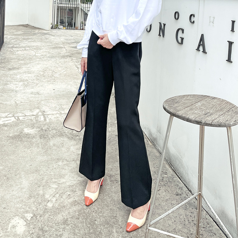 职业西装裤女垂感直筒休闲裤