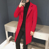 毛呢风衣男日系港风原创英伦风中长款毛呢风衣305A-F709-P70，男装风衣，星座507-2（原305A）