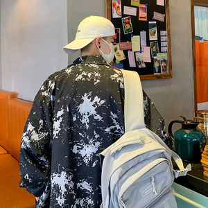 夹克男港风百搭宽松潮牌衣服秋季ins潮流痞帅风外套305A-J图片