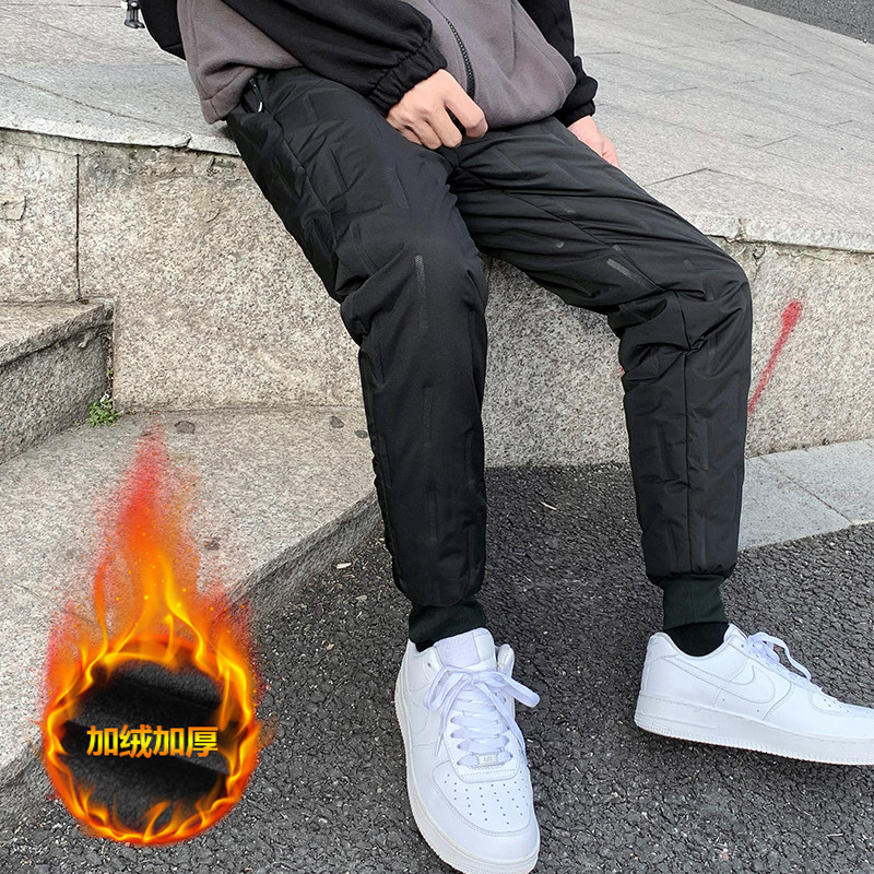 冬加棉休闲裤加厚棉裤阔腿裤哈伦大码外穿男生长裤KW204-P50，男装棉裤，星座507-2（原305A）