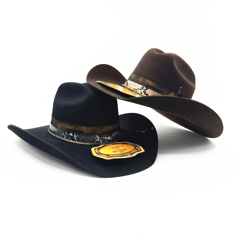 美国西部牛仔帽1949年老牌博海特男女羊毛毡定型牛仔帽藏式礼帽