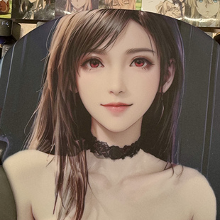 鼠标垫3d护腕胸禁欲系立体硅胶定制二次元 美女动漫护手腕原神蒂法