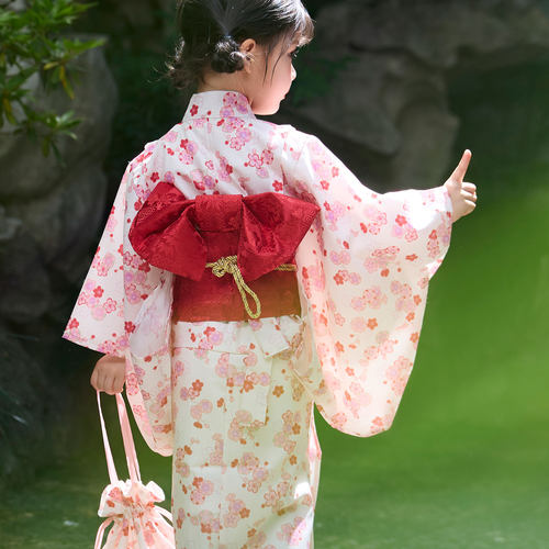 女童和服儿童日式浴衣樱花小孩宝宝童套装中国风春夏春季夏季