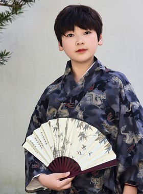2025新款日本儿童和服浴衣男童日式浴衣春夏春季夏季男式
