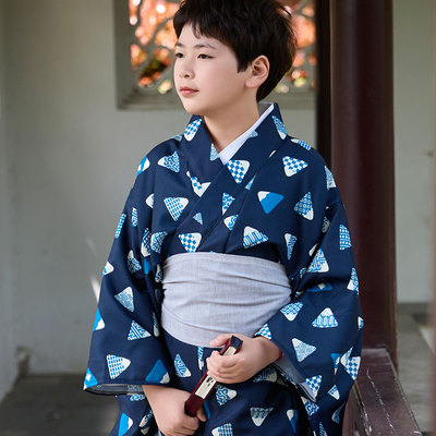 日本儿童和服浴衣男童日式浴衣正装传统小孩中国风春夏春季夏季
