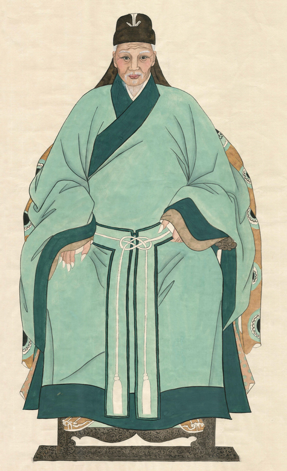定做祠堂画 祖先画像 明朝文人像 宋朝平民像 古代平民画像1
