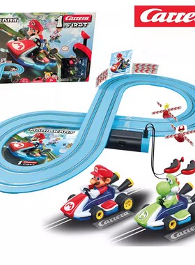 正版Carrera卡雷拉赛车轨道电动遥控男孩马里奥超级马丽双人玩具
