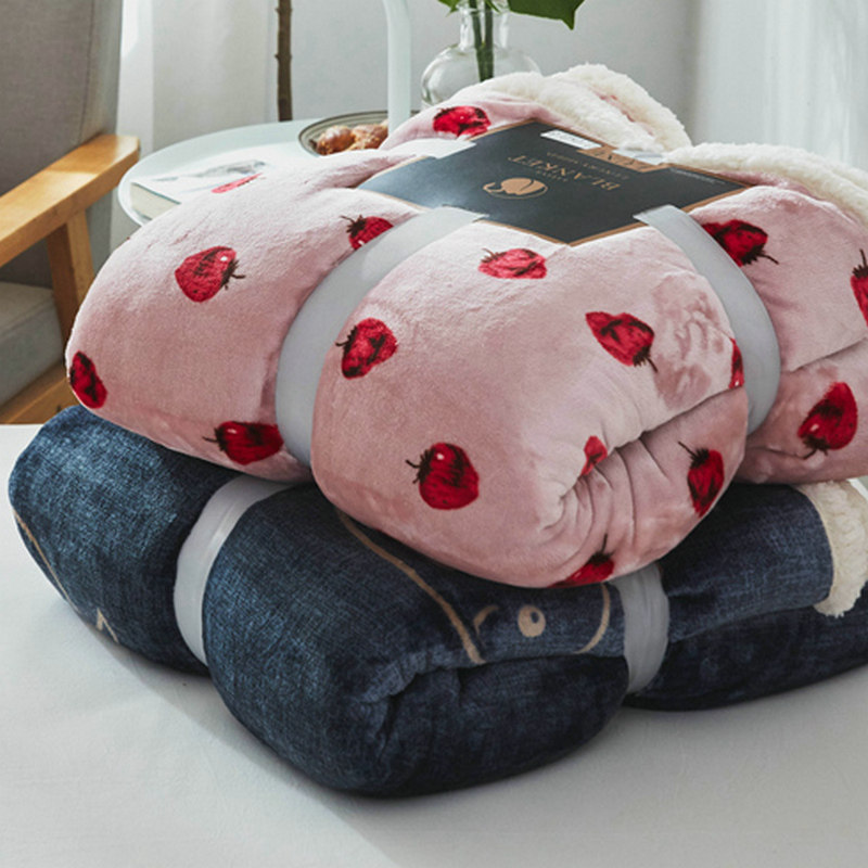 双层加厚珊瑚绒毯子法兰绒被子沙发毯女办公室单人午睡盖腿小毛毯|msdalam kategori seperai dan bantal, selimut Leisure/selimut bulu/Carpet - dari Buy2taobao.com untuk memberikan perkhidmatan ejen Taobao profesional membeli