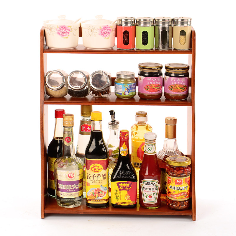 厨房用品置物架竹多功能调味调料瓶双层架实竹木收纳储物小架子|ruв категории кухня/посуда, кухонный Гаджет/кухня хранения, кухня хранения шельфа/кухня стойка, кухня стойка/угловой стойка - от Buy2taobao.com для оказания профессиональной услуги покупки агента Taobao