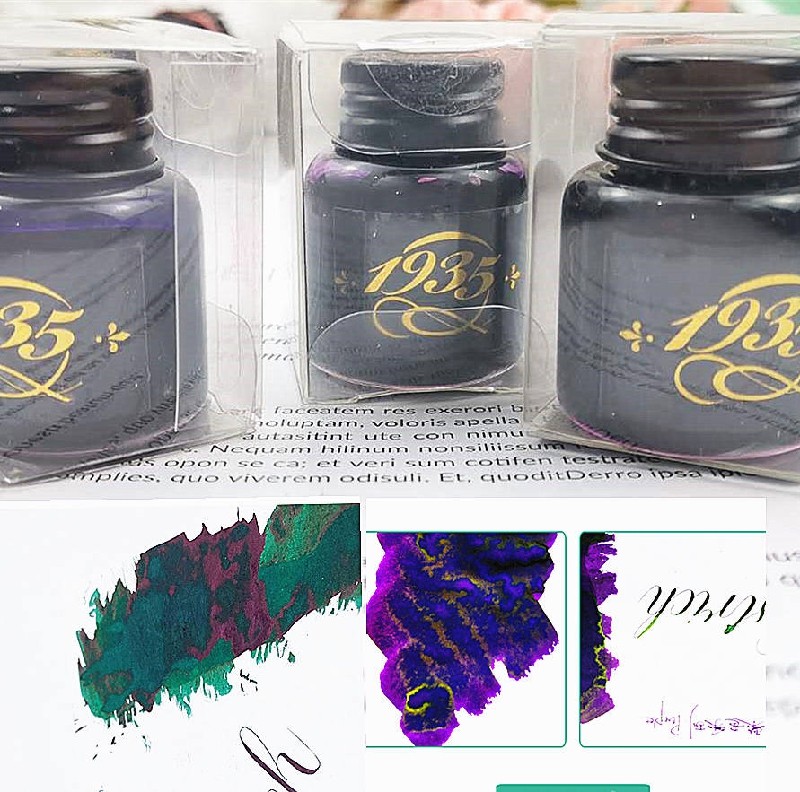 강한 광택 비 금 분말 타조 시리즈 펜 컬러 잉크 컬러 잉크 그라데이션 15ML