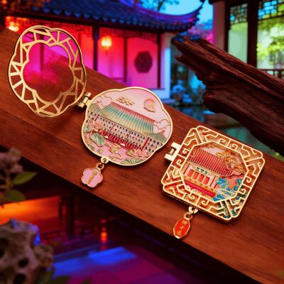 苏州文创套盒开窗磁吸金属冰箱贴