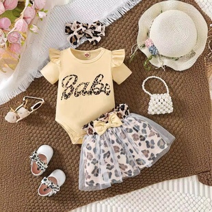 两件套 哈衣babe爱心长裤 跨境电商亚马逊shopee和ebay新款 爆款