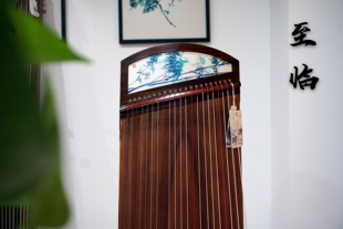 至听古筝乐器至临柚木漆画专业演奏入门初学 小古筝 135便携式