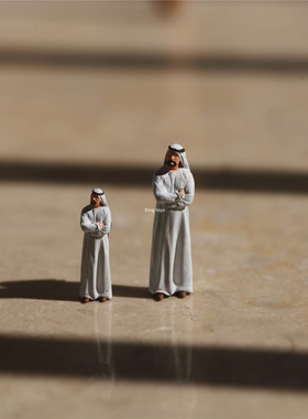 KING TOYS 中东油王 1/87 1/64 1/43人偶车模场景搭配 预定