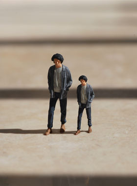 KING TOYS 爆炸头男 1/87 1/64 1/43人偶车模场景搭配 预定