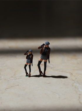 KING TOYS 时尚摩登女 1/87 1/64 1/43人偶车模场景搭配 预定
