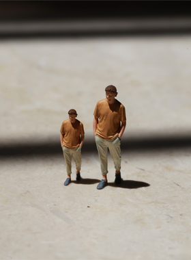 KING TOYS 休闲男 1/87 1/64 1/43人偶车模场景搭配 预定