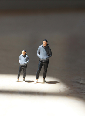 KING TOYS 休闲男 1/87 1/64 1/43人偶车模场景搭配 预定