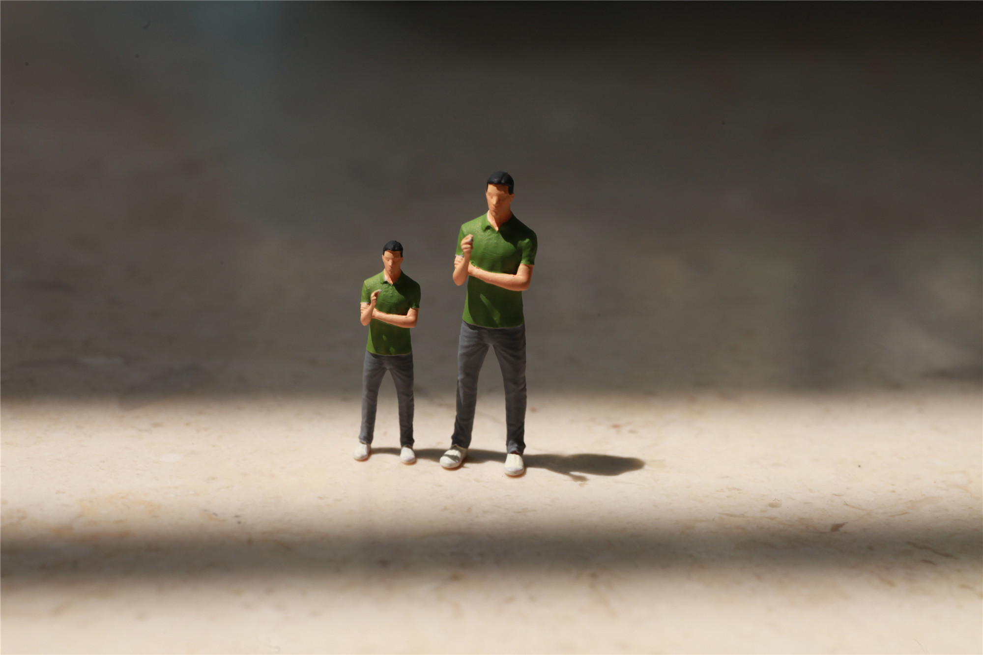 1/87微缩景观人偶1/64车模场景小人微距摄影人物 头文字d藤原文太