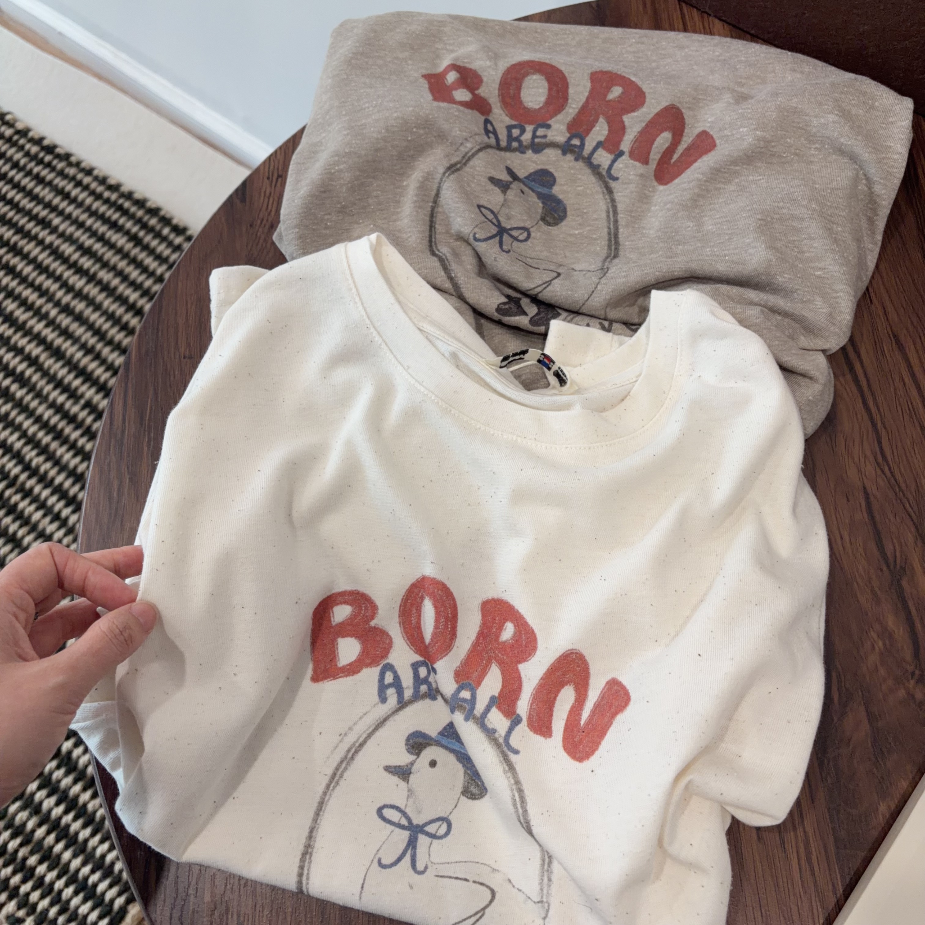 2026新款韩版时尚圆领卡通小熊印花短袖T恤女宽松显瘦百搭上衣