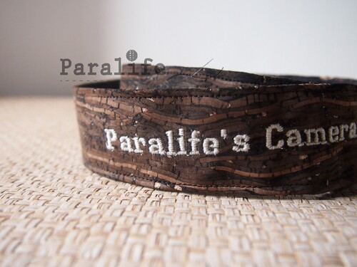 Paralife直营定制情人节礼物名字木纹软木粗相机背带微单单反肩带