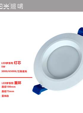 阳光梦系列灯芯面环筒灯