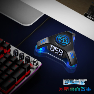 059液晶屏机台号太空魔蝎座网吧管家电脑桌面开关主机箱按钮RGB灯