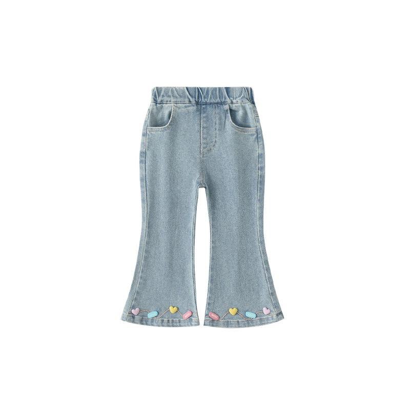 童装女童微喇牛仔裤春季新款儿童