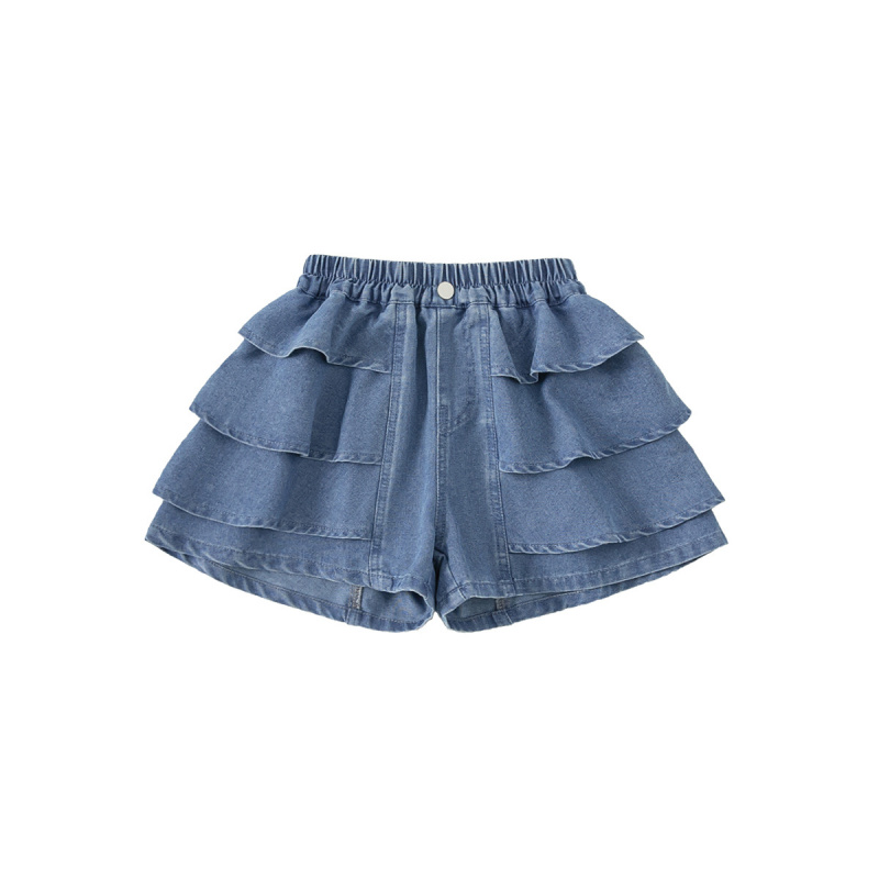 童装女童裤子夏季新款休闲层次感