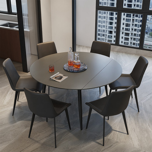 佛山家具源头工厂伸缩餐桌椅组合