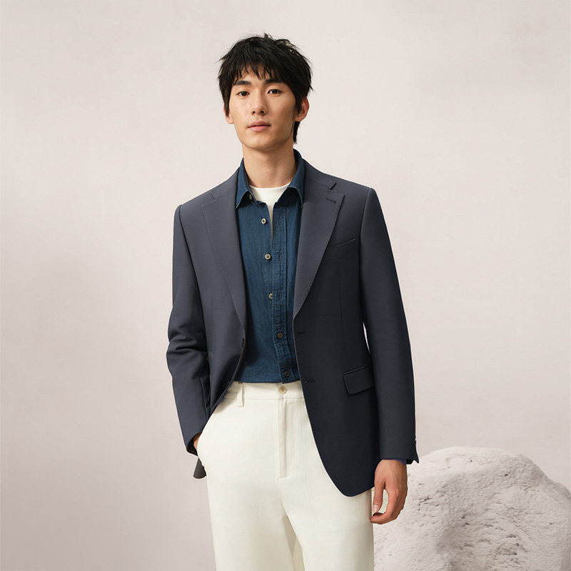 吉约蒙西装男外套商务休闲西服上衣高级感定制灰色上班垂感单西男,男装,商务正装西服,淘宝优惠券,粉丝福利购,淘宝优惠卷