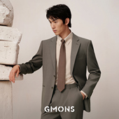 四季 高级职业正装 棕色新郎结婚礼服 男商务休闲西装 吉约蒙西服套装