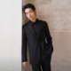 黑色高级感西服外套 新郎结婚礼服商务职业正装 吉约蒙西装 男套装