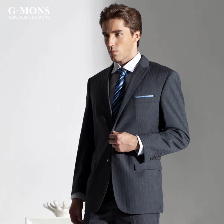Costume homme GMONS en laine pour printemps - Ref 1574342 Image 3