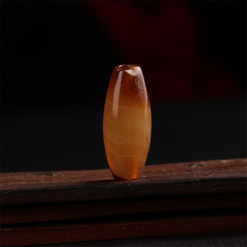 藏区收回 千年传世老缠丝玛瑙勒子 年份爆老 油润酥透