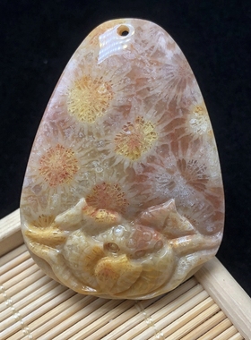 人气款珊瑚玉绳子吊坠秋冬特惠