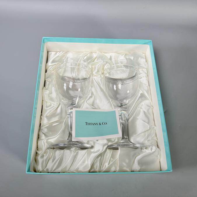 正品Tiffany&Co蒂芙尼红酒杯子香槟杯高脚玻璃杯对杯礼物包邮A